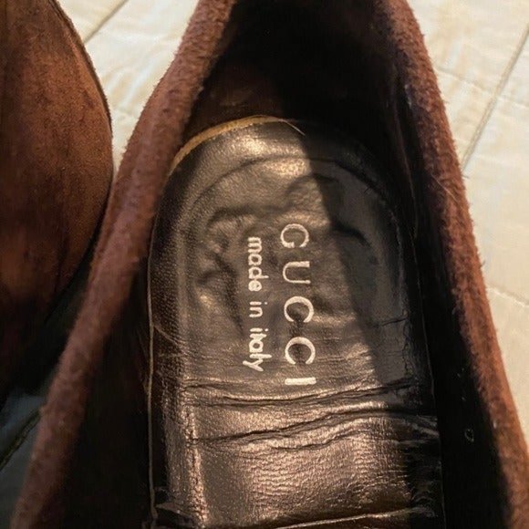 Men’s Gucci Brown Suede Bit Loafer main image 6